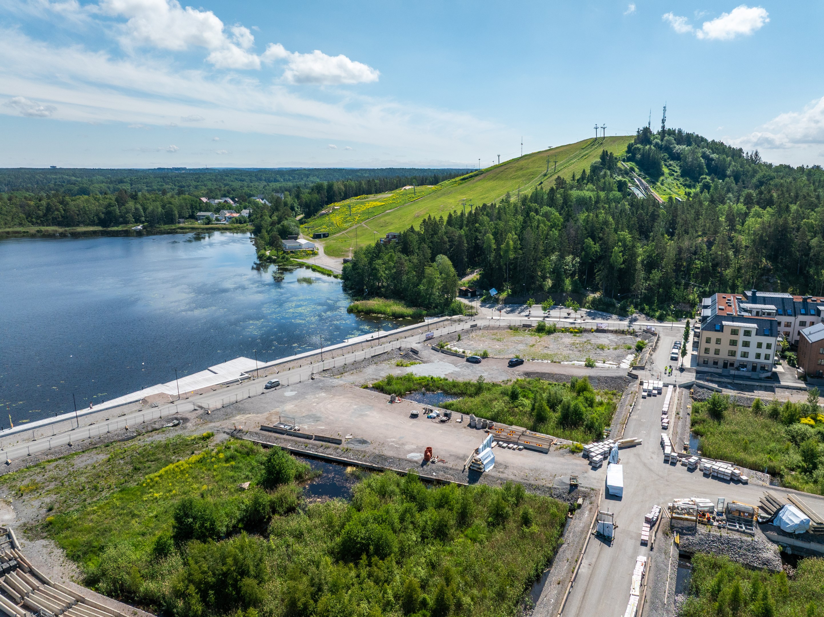Bostadsbild från Sjöutsikten, Pågående i Väsjön, Sollentuna