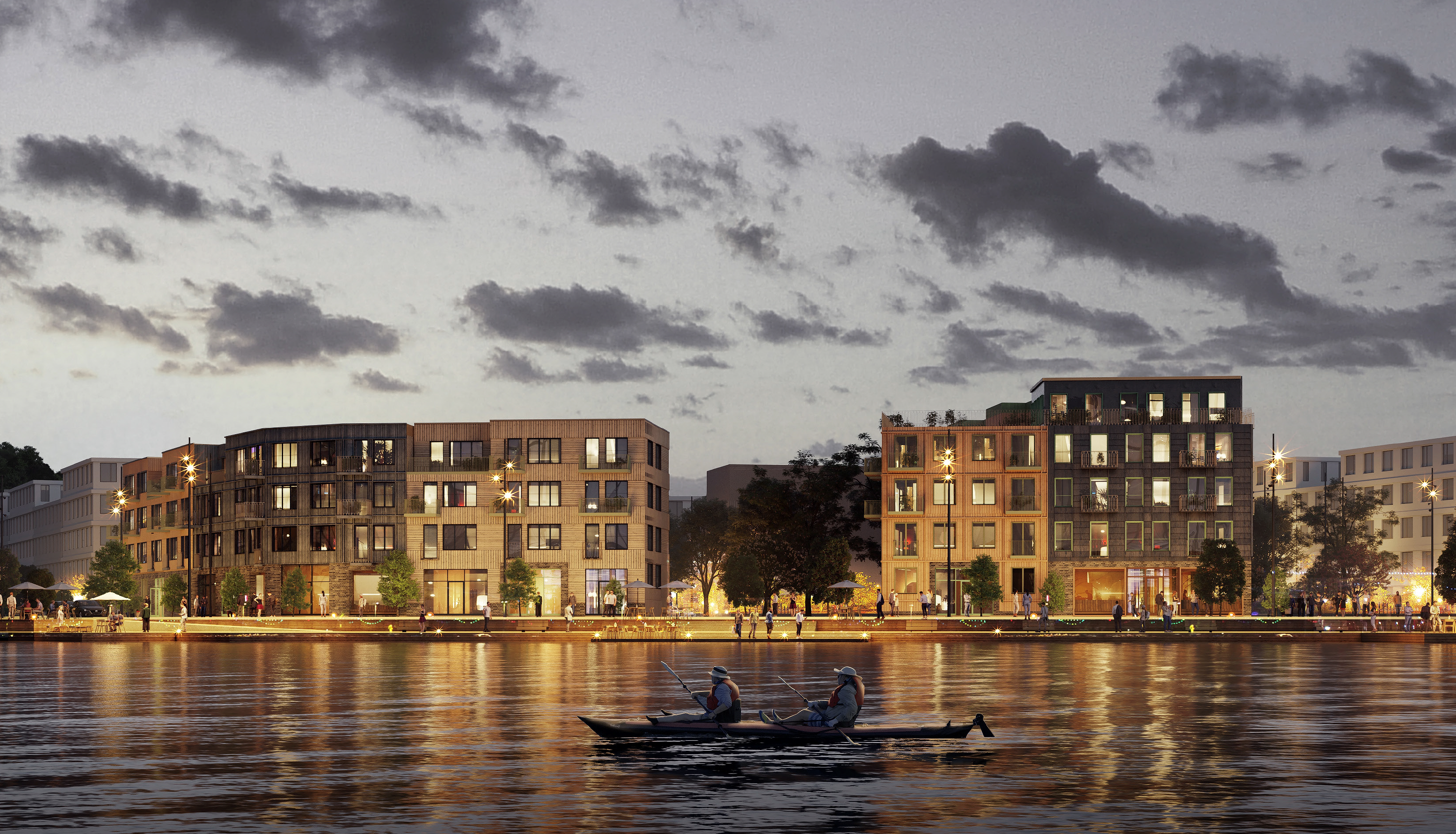 Bostadsbild från Sjöhusen, Kommande i Väsjön, Sollentuna