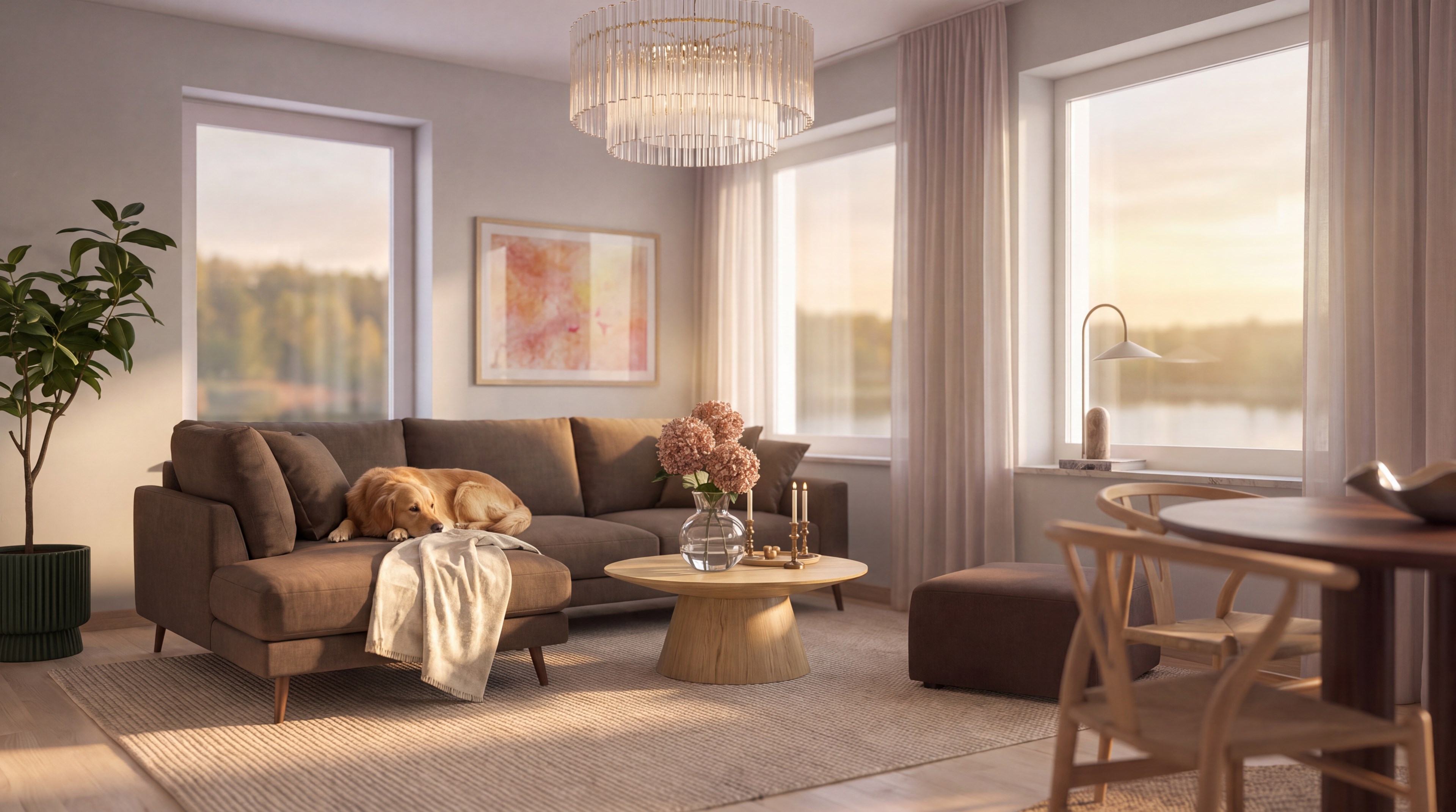 Bostadsbild från Sjöutsikten, Pågående i Väsjön, Sollentuna
