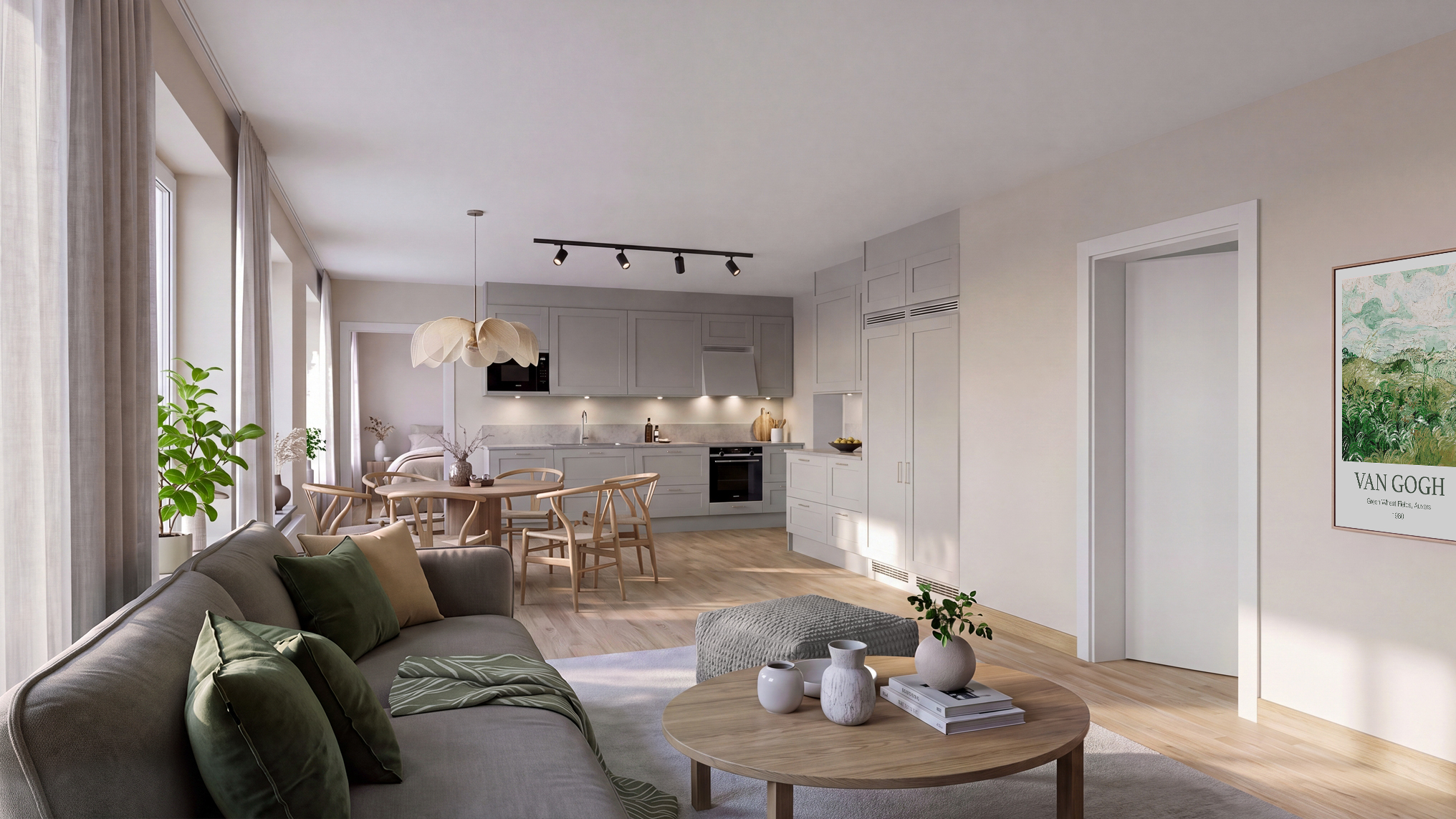 Bostadsbild från Sjöutsikten, Pågående i Väsjön, Sollentuna