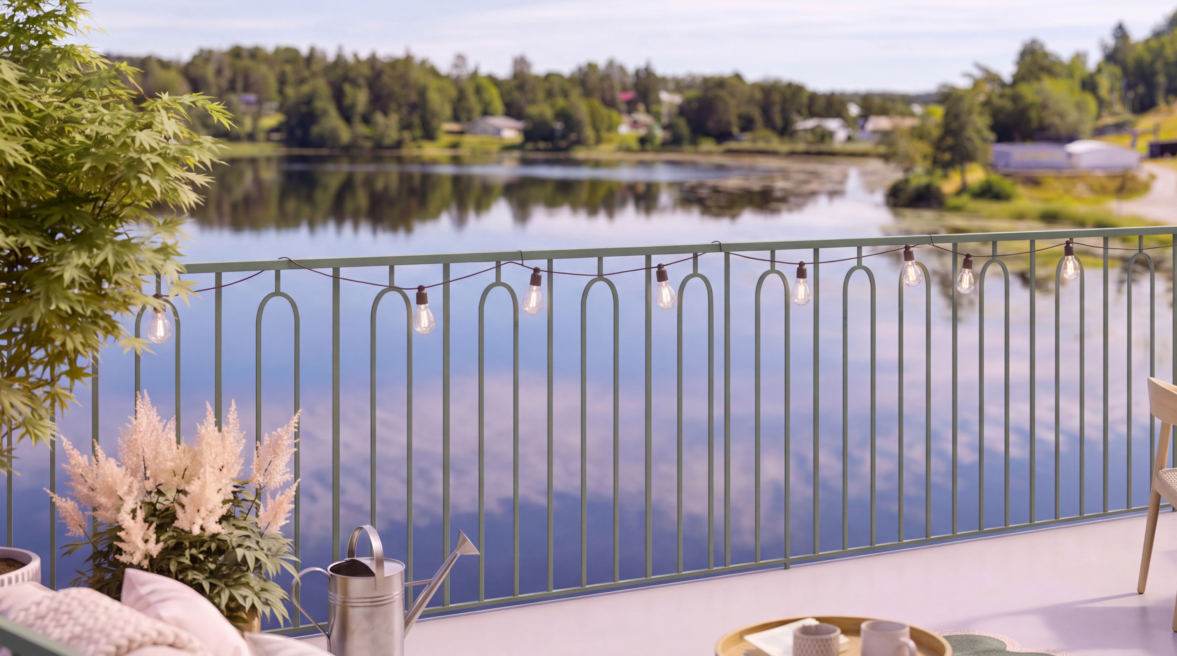 Bostadsbild från Sjöutsikten, Pågående i Väsjön, Sollentuna