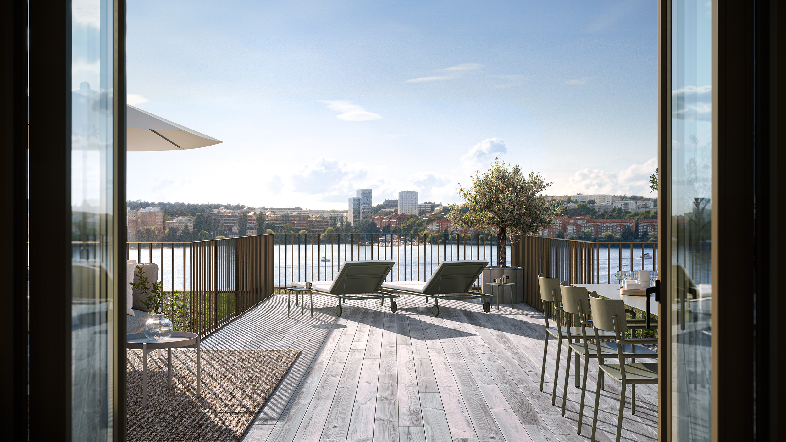 Bostadsbild från Ljusablick, Pågående i Lilla Essingen, Stockholm