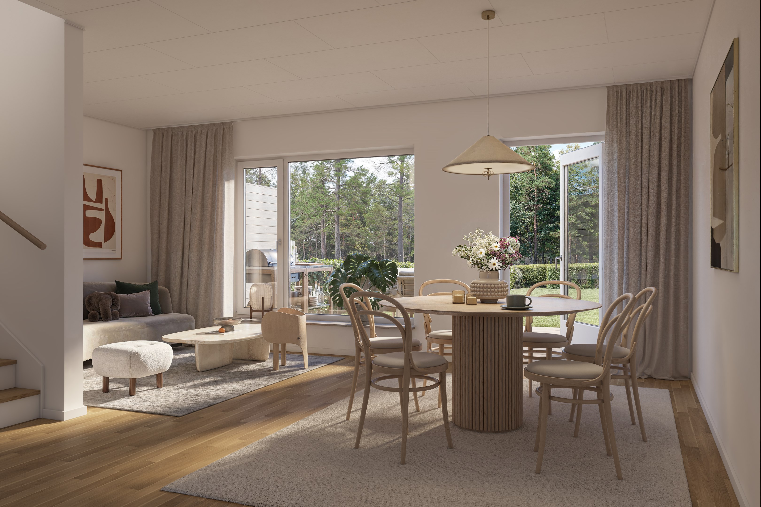 Bostadsbild från Skölsta glänta, Pågående i Skölsta, Uppsala