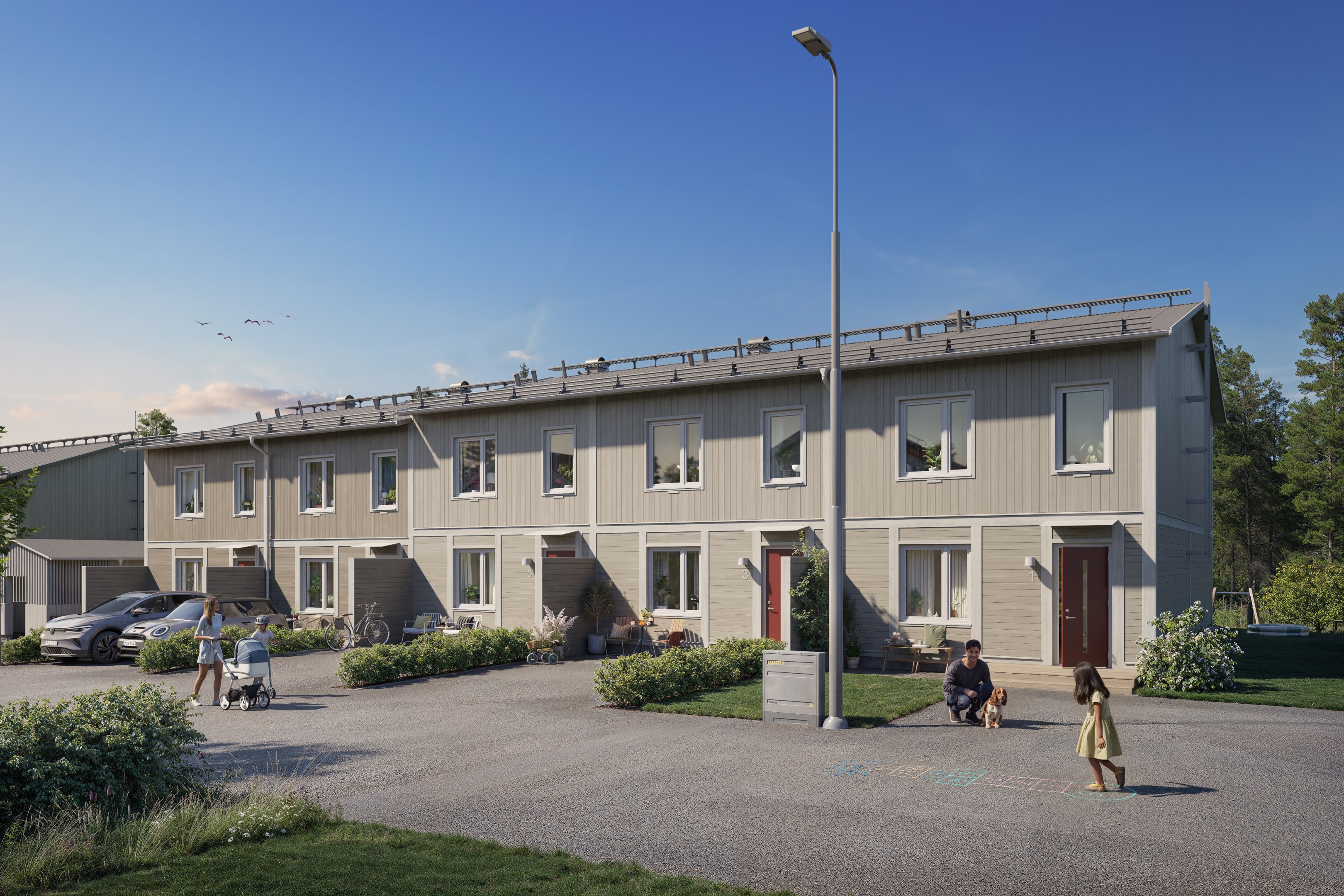 Bostadsbild från Skölsta glänta, Pågående i Skölsta, Uppsala