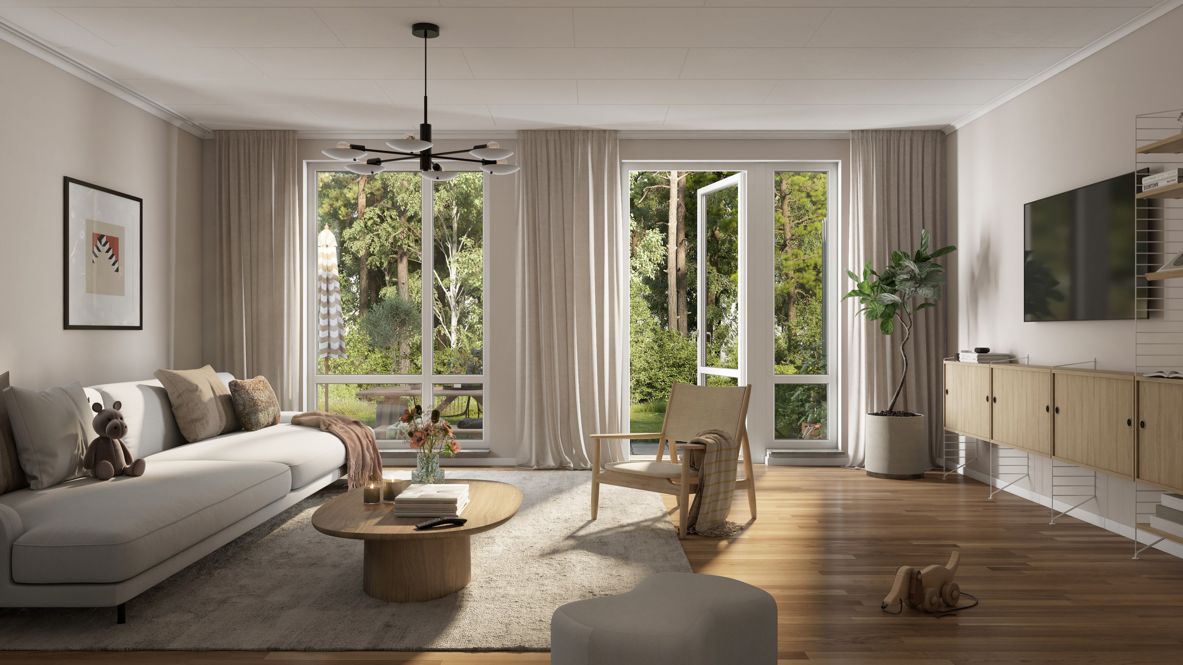 Bostadsbild från Skölsta glänta, Pågående i Skölsta, Uppsala