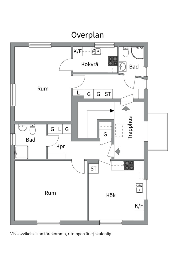 Planlösning från Blacksta 315, Kommande i Jumkil, Uppsala