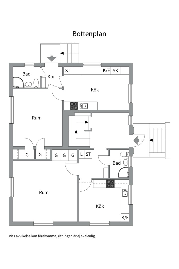 Planlösning från Blacksta 315, Kommande i Jumkil, Uppsala