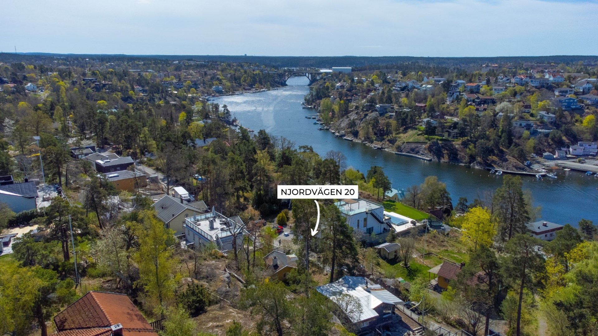 Bostadsbild från Njordvägen 20, Såld i Björknäs, Nacka