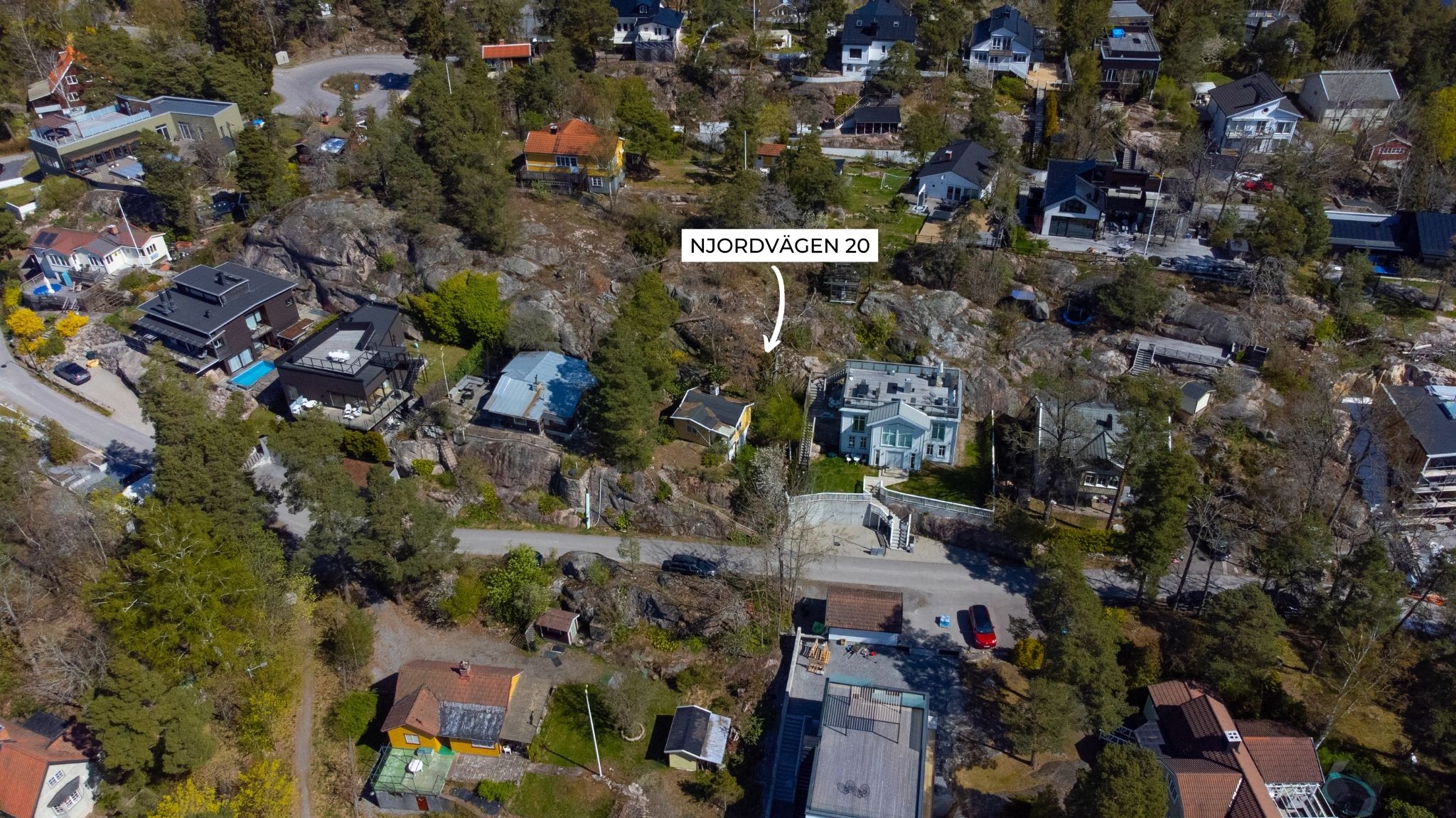 Bostadsbild från Njordvägen 20, Såld i Björknäs, Nacka