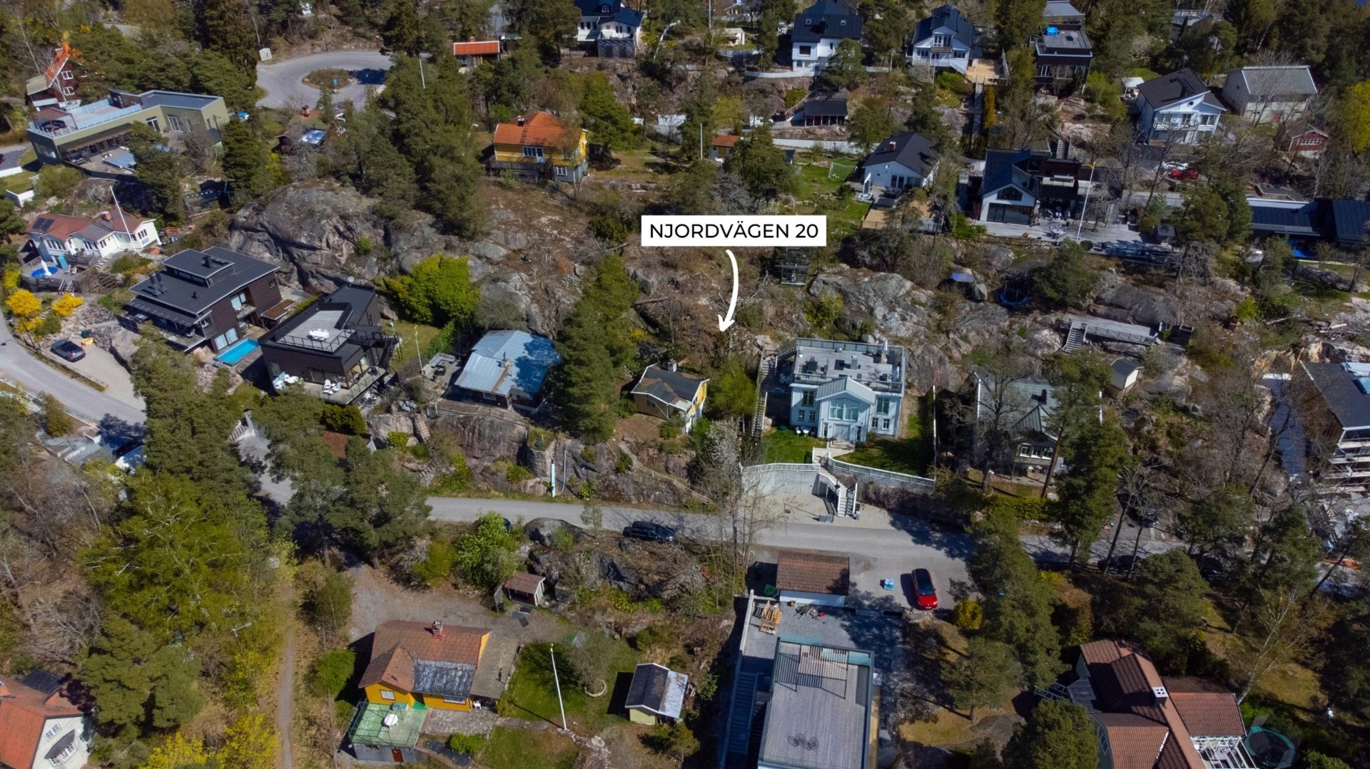 Bostadsbild från Njordvägen 20, Såld i Björknäs, Nacka