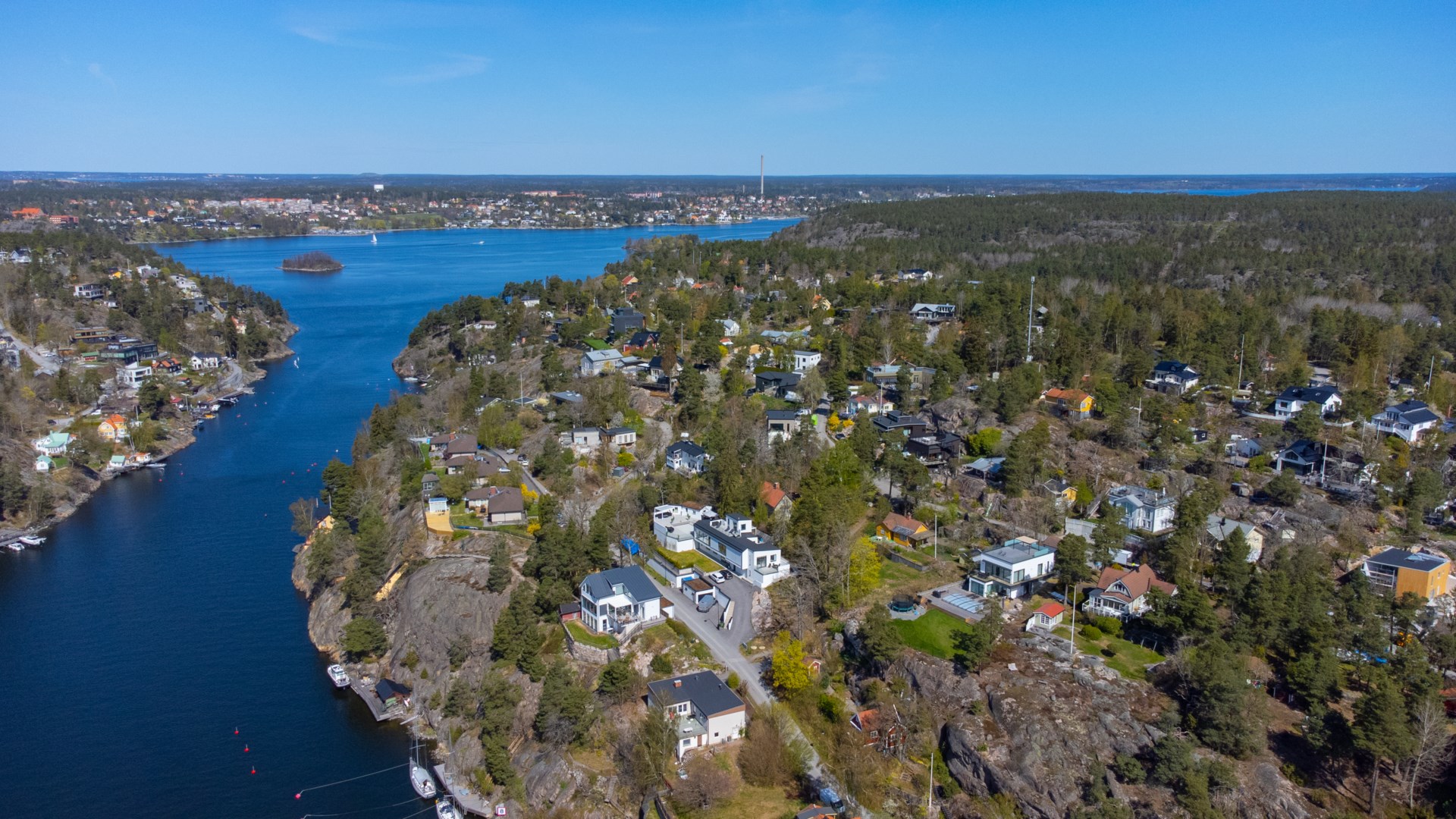 Bostadsbild från Njordvägen 20, Såld i Björknäs, Nacka