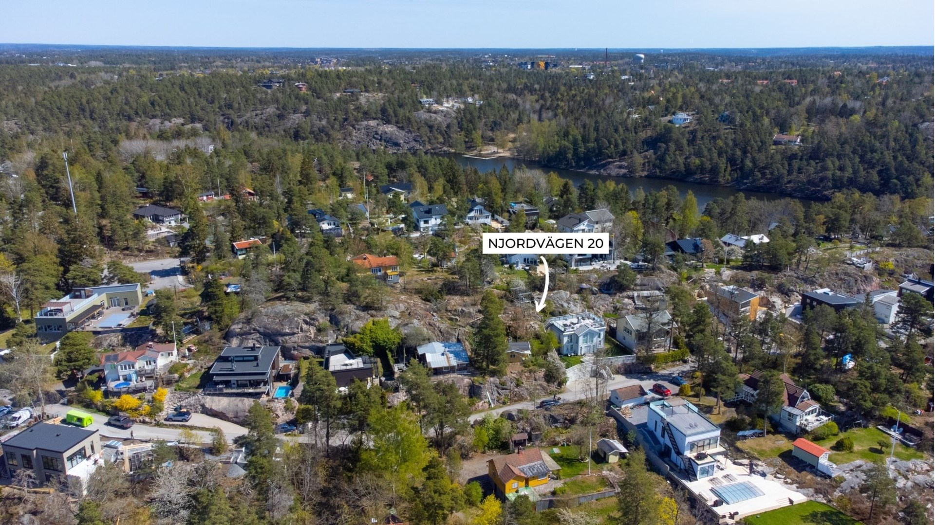 Bostadsbild från Njordvägen 20, Såld i Björknäs, Nacka