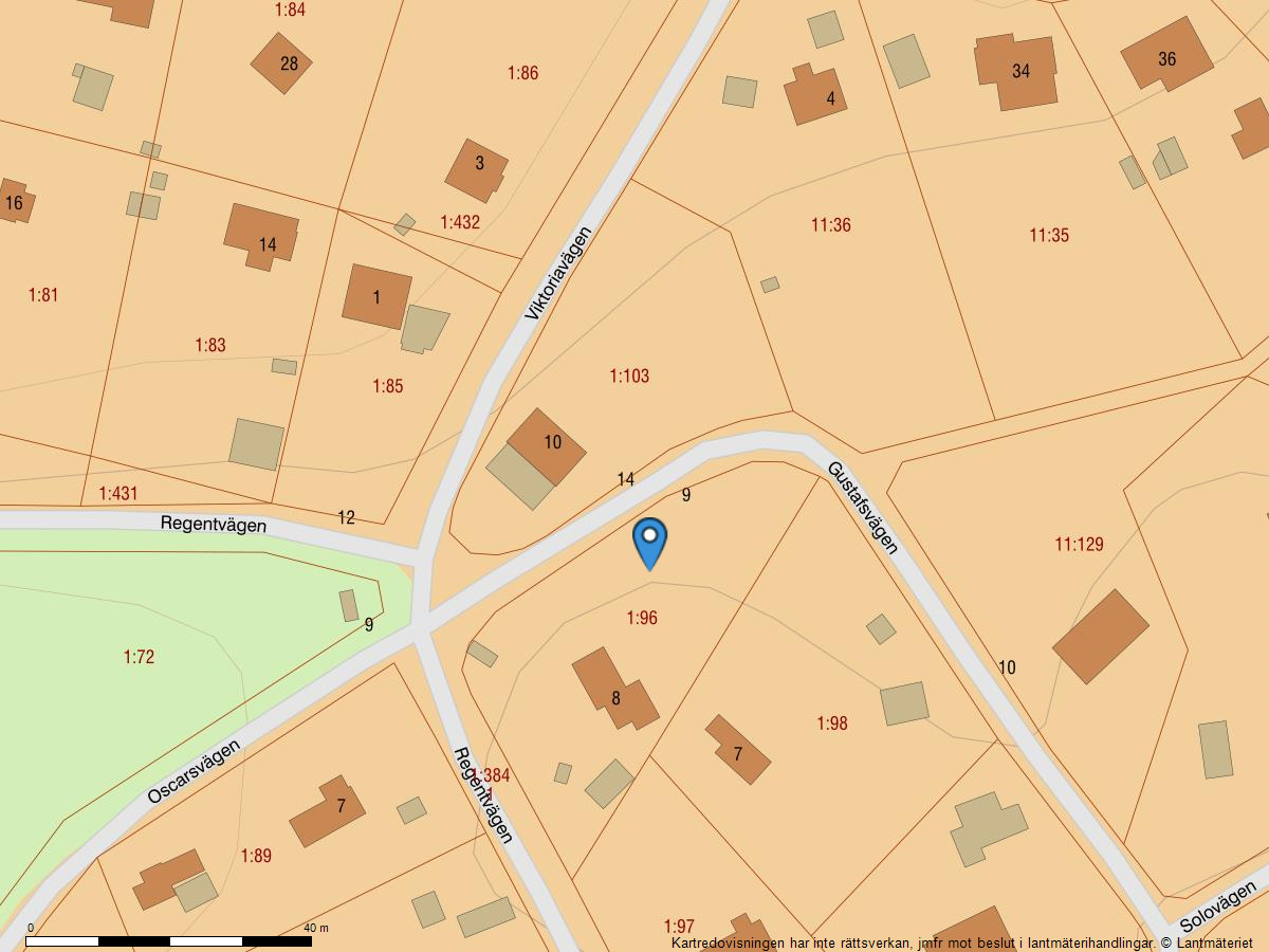 Bostadsbild från Gustafsvägen 9, Såld i Kummelnäs, Nacka