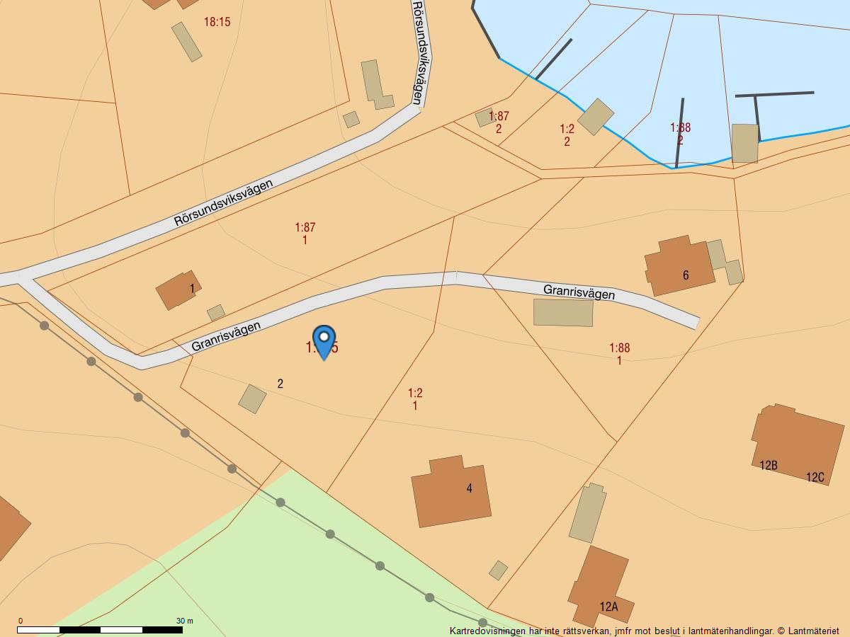 Bostadsbild från Granrisvägen 2, Såld i Vikingshill, Nacka