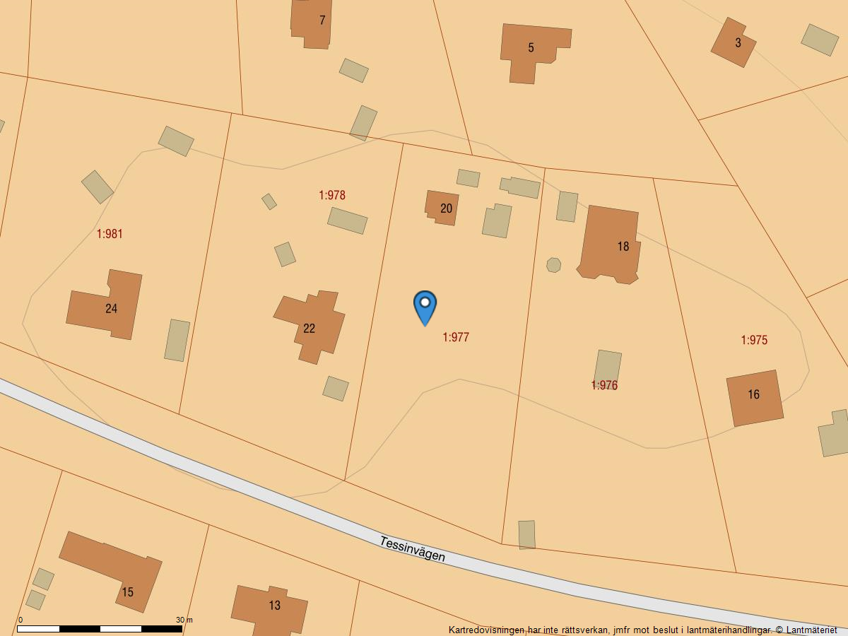 Bostadsbild från Tessinvägen 20, Såld i Kummelnäs, Nacka