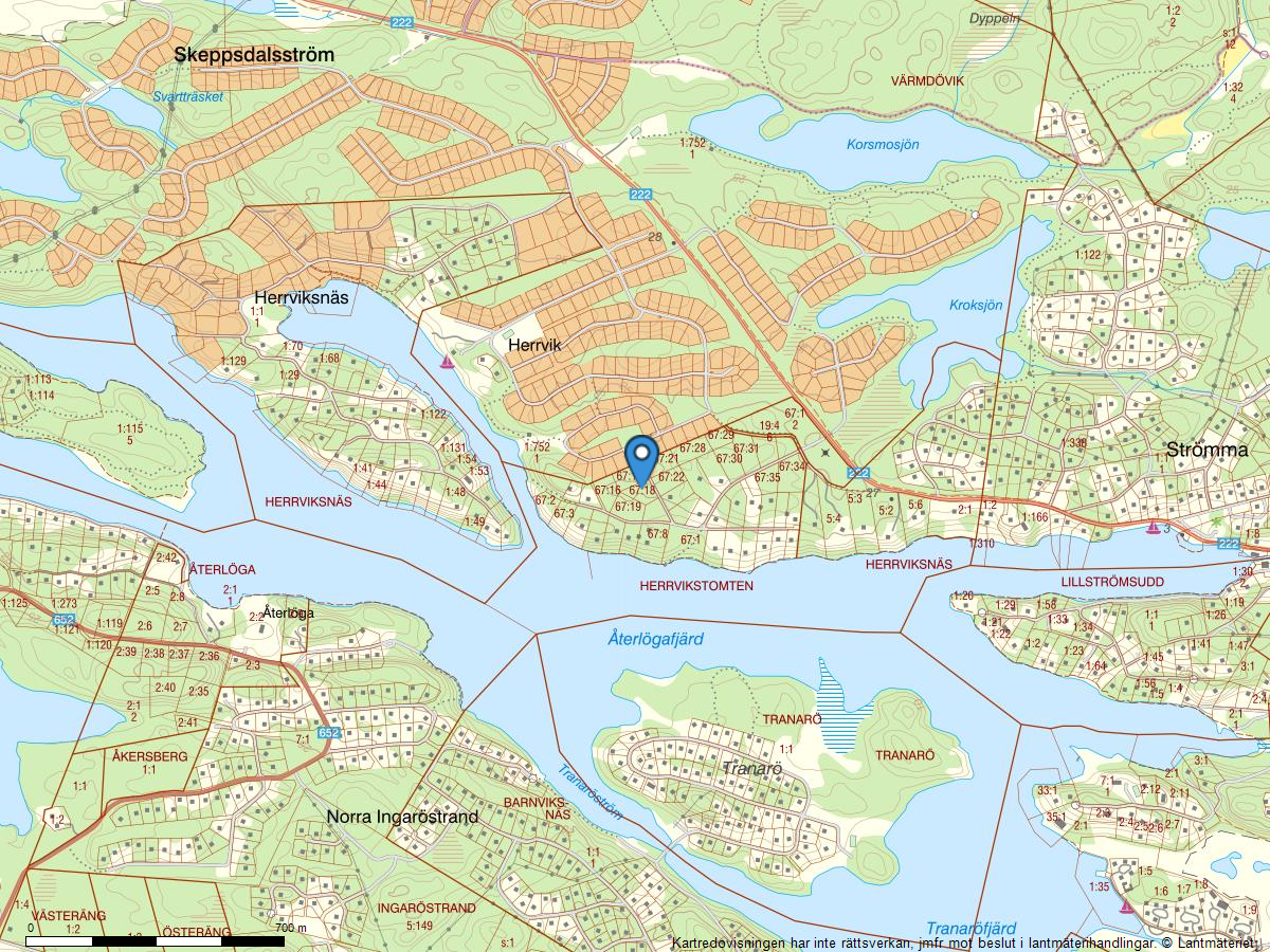 Områdeskarta över Ryttinge