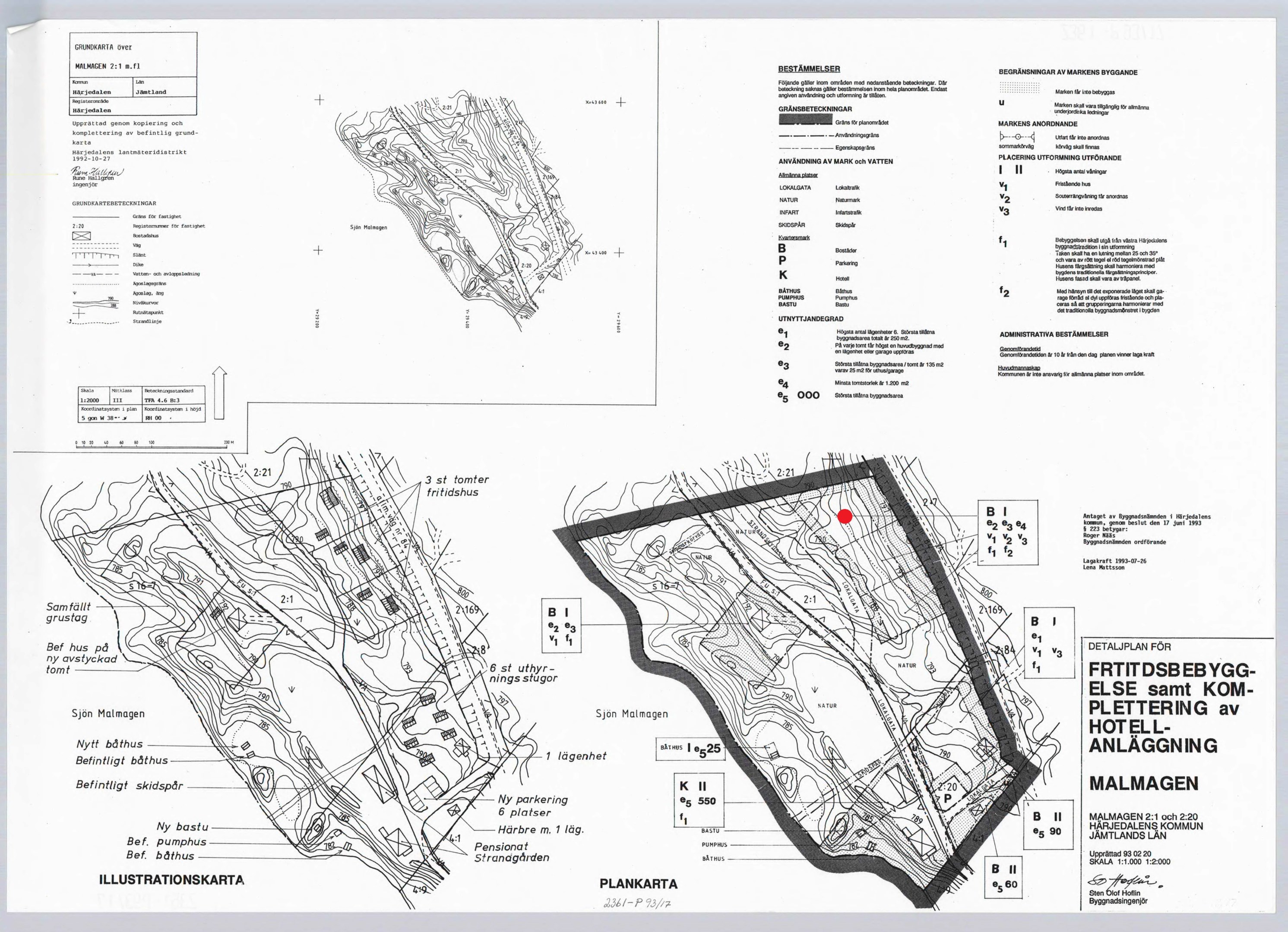 Omgiven av detaljplanerad Naturmark.