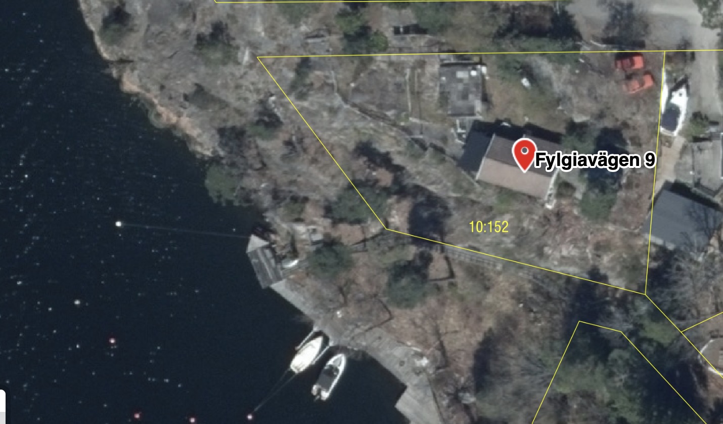 Bostadsbild från Fylgiavägen 9, Såld i Lilla Björknäs, Nacka