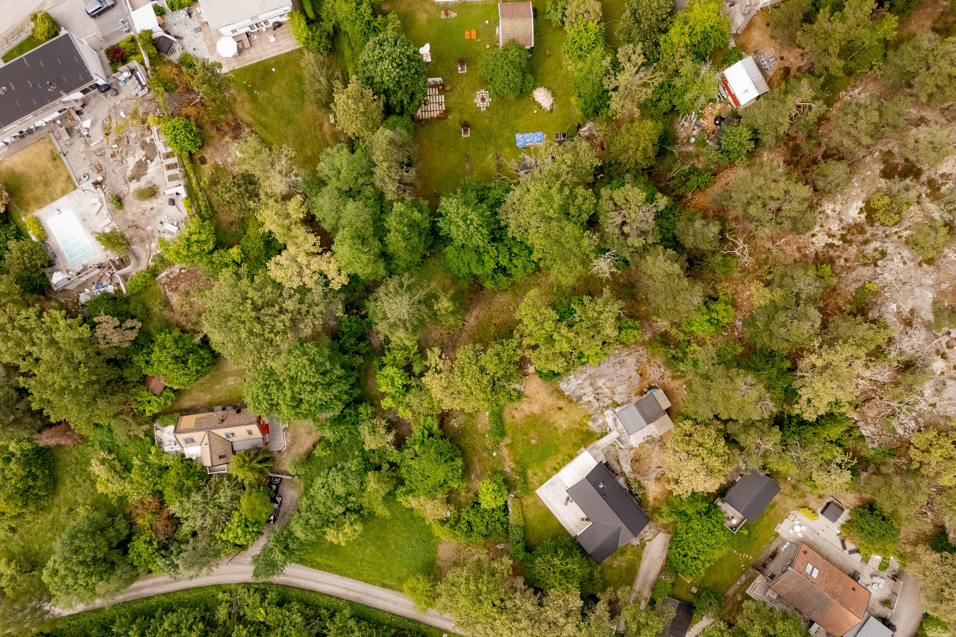 Bostadsbild från Hedvägen 3, Kommande i Södra Lännersta, Nacka