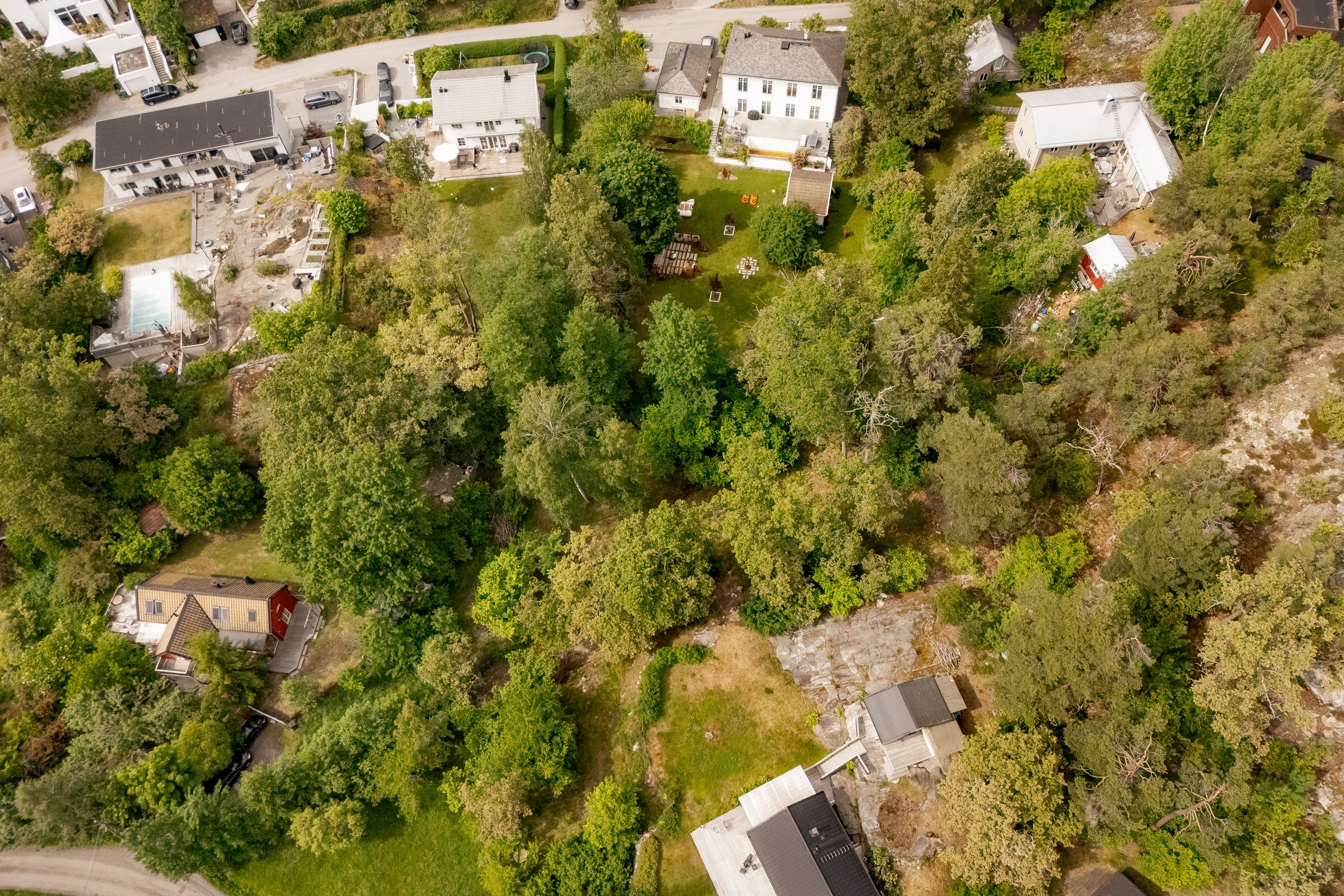 Bostadsbild från Hedvägen 3, Kommande i Södra Lännersta, Nacka