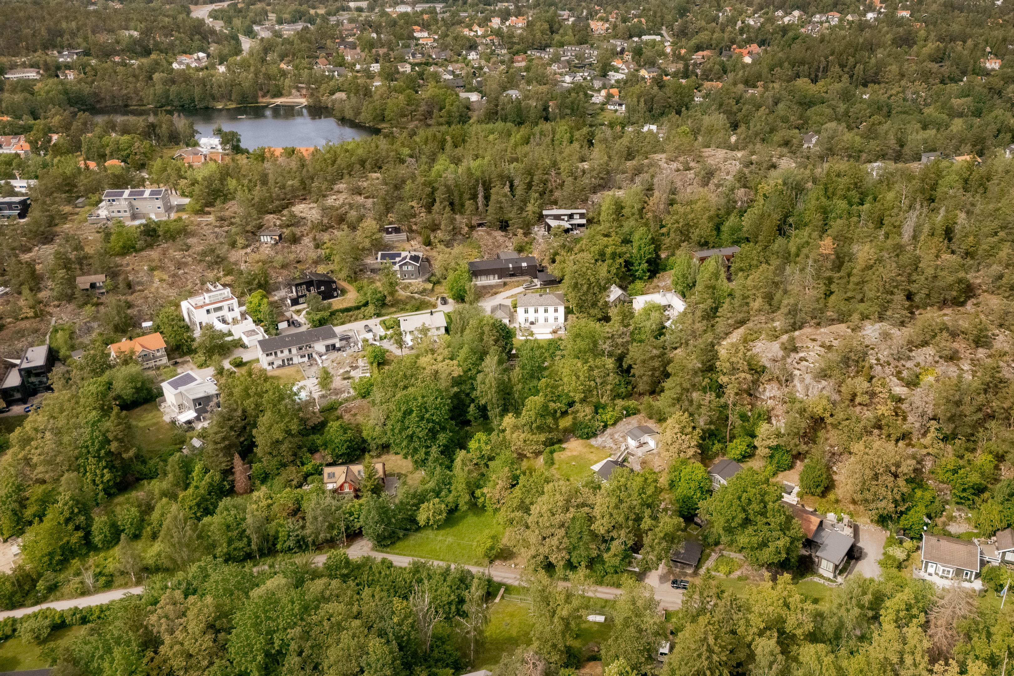 Bostadsbild från Hedvägen 3, Kommande i Södra Lännersta, Nacka