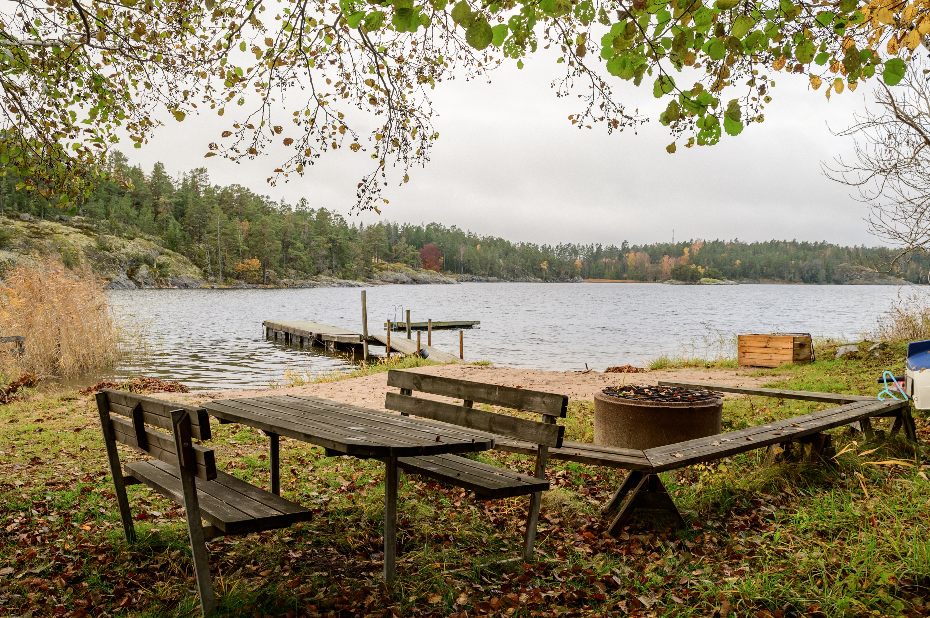Slipen - samfällighetens badstrand i Hemviken.