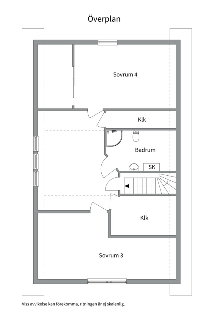 Planlösning från Fanstavägen 47, Såld i Lövstalöt, Uppsala