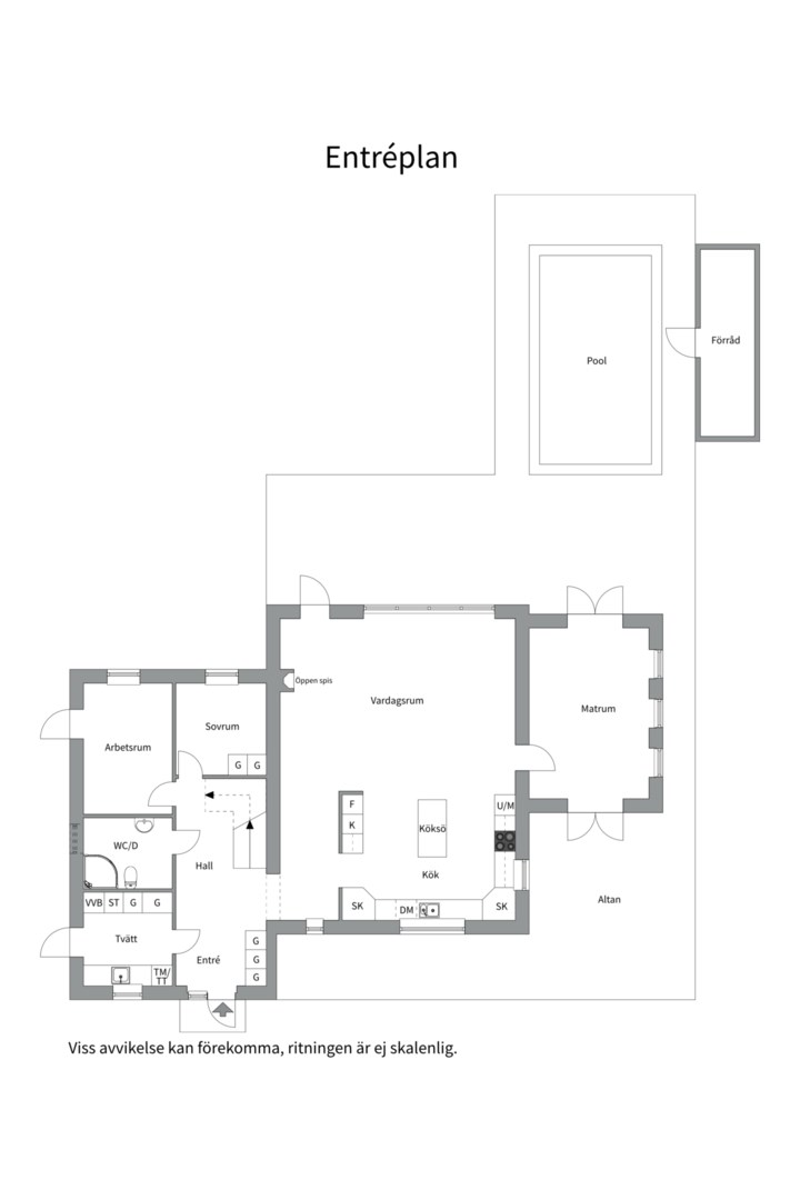 Planlösning från Brattbacksvägen 93, Såld i Lindbacken, Uppsala