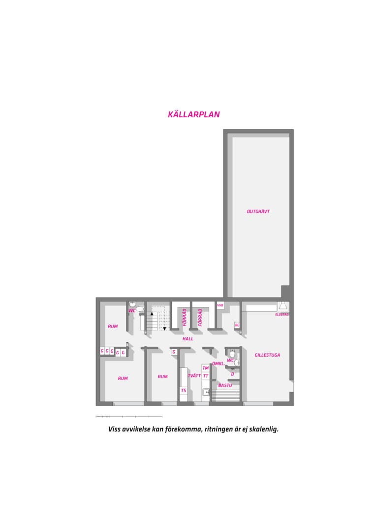 Planlösning från Göktytevägen 4 A, Såld i Sunnersta, Uppsala