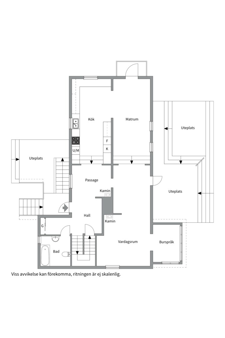 Planlösning från Norbyvägen 80A, Såld i Norby, Uppsala