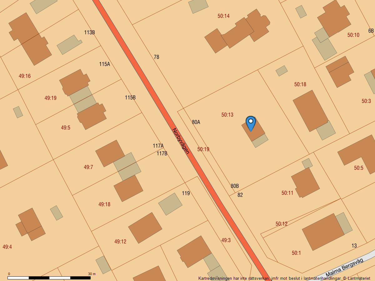 Bostadsbild från Norbyvägen 80A, Såld i Norby, Uppsala