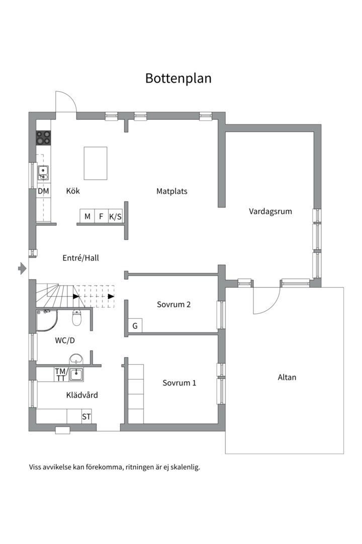 Planlösning från Läby-Västerby 744, Såld i Läby-Västerby, Uppsala