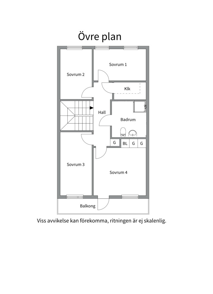 Planlösning från Säves väg 1, Såld i Ekeby/Flogsta, Uppsala