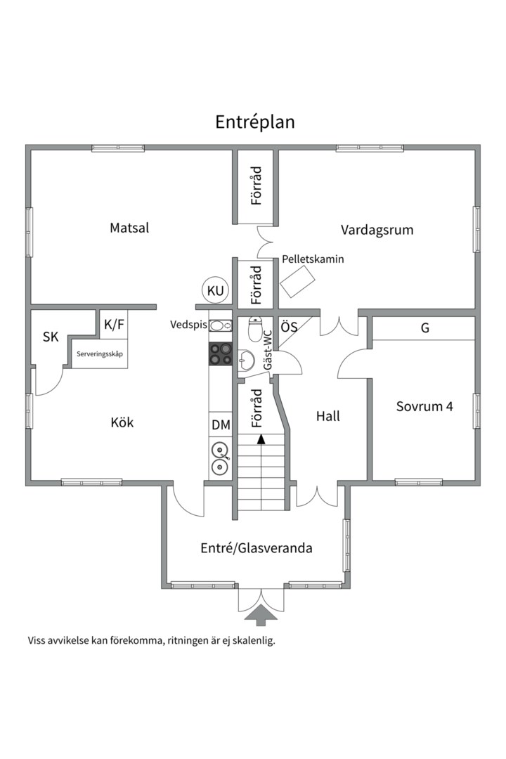 Planlösning från Jumkils-Hemmingsbo 11, Såld i Jumkil, Uppsala