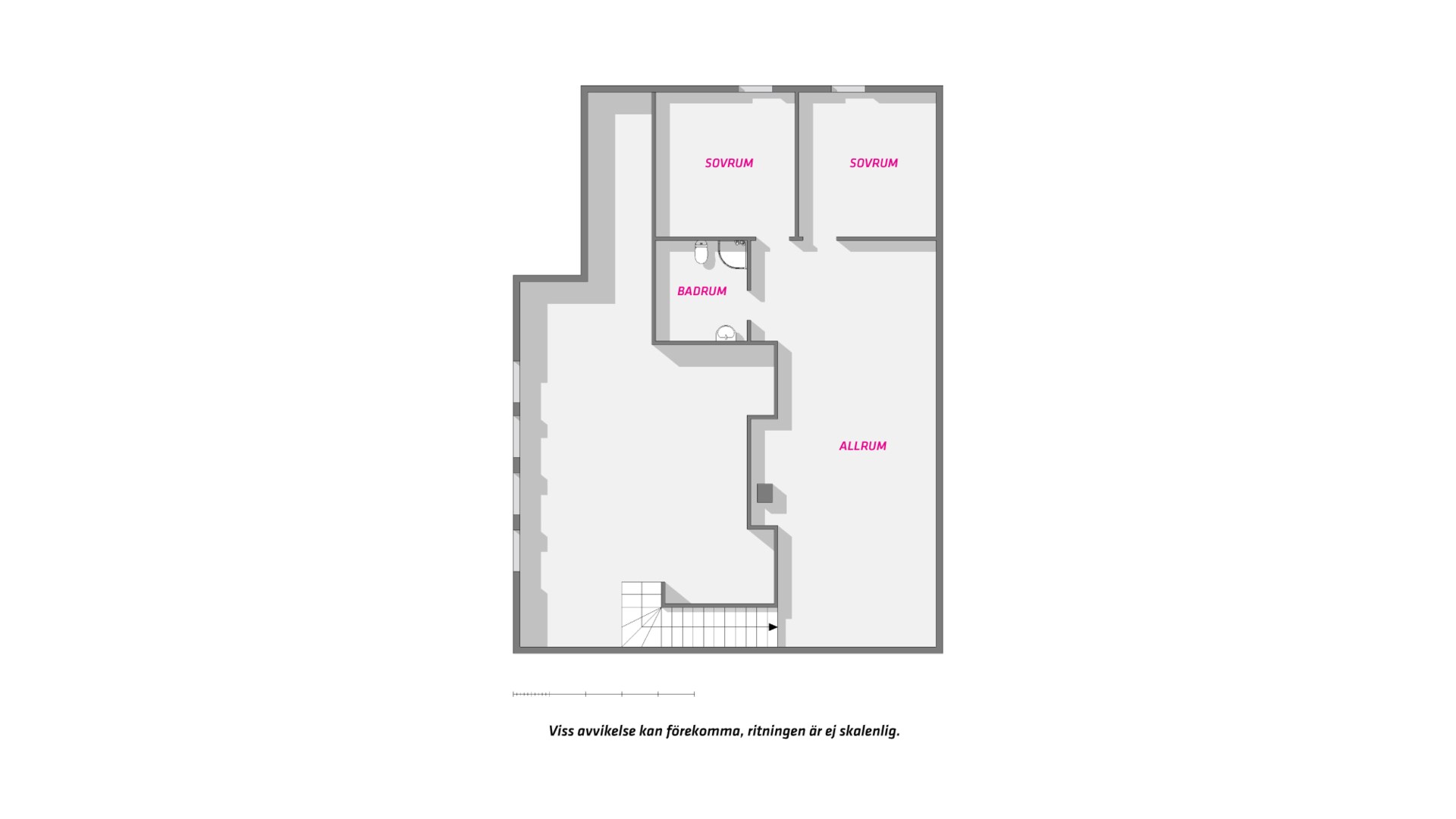 Planlösning från Annas väg 3, Såld i Starbo, Uppsala