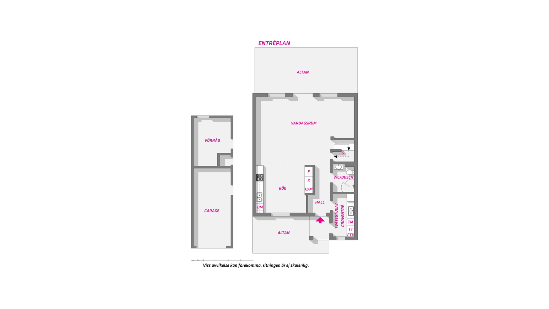 Planlösning från Svankärrsvägen 6H, Såld i Sunnersta, Uppsala