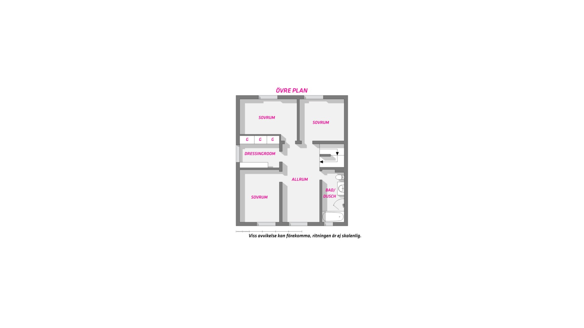 Planlösning från Svankärrsvägen 6H, Såld i Sunnersta, Uppsala