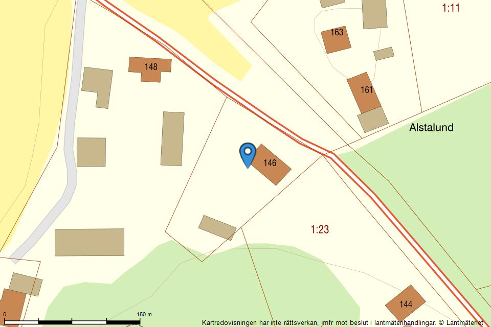 Planlösning från Alsta 146, Såld i Börje, Uppsala