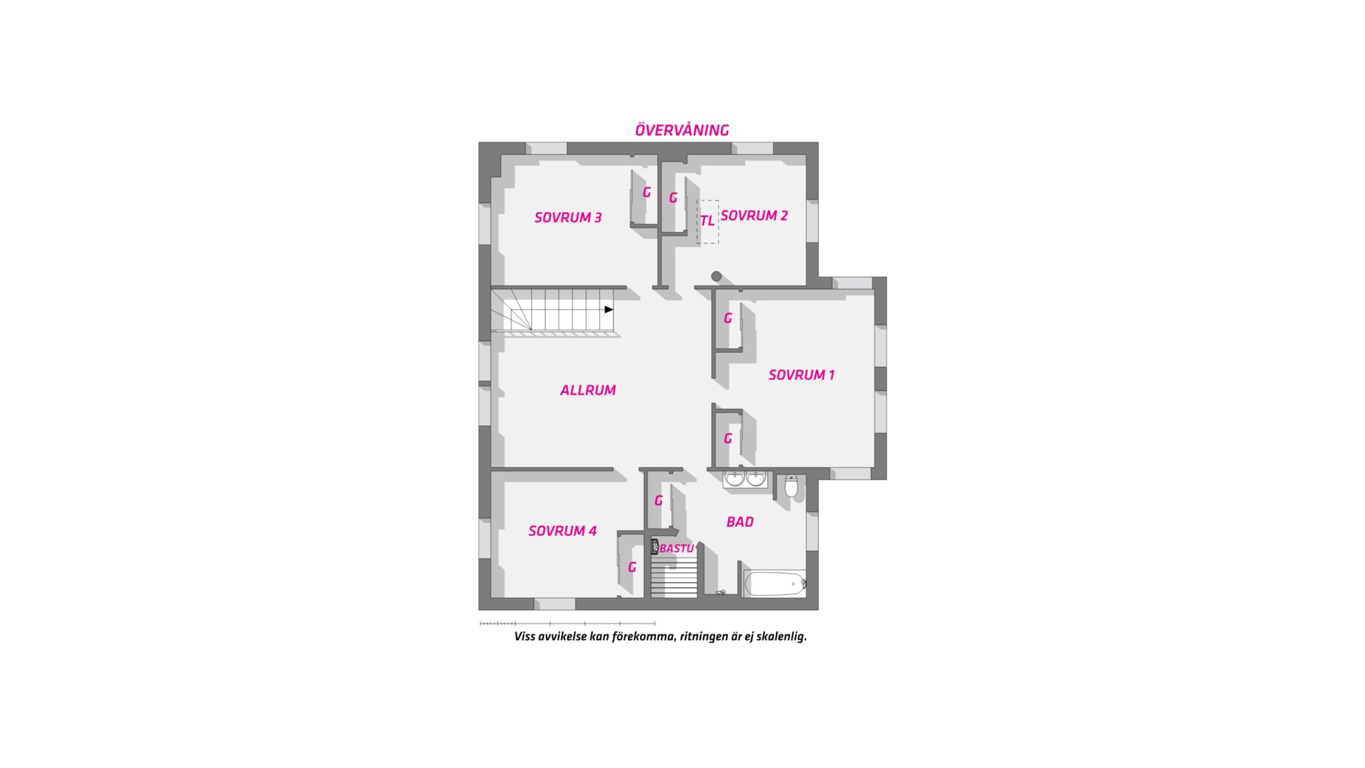 Planlösning från Norbyvägen 125, Såld i Norby, Uppsala