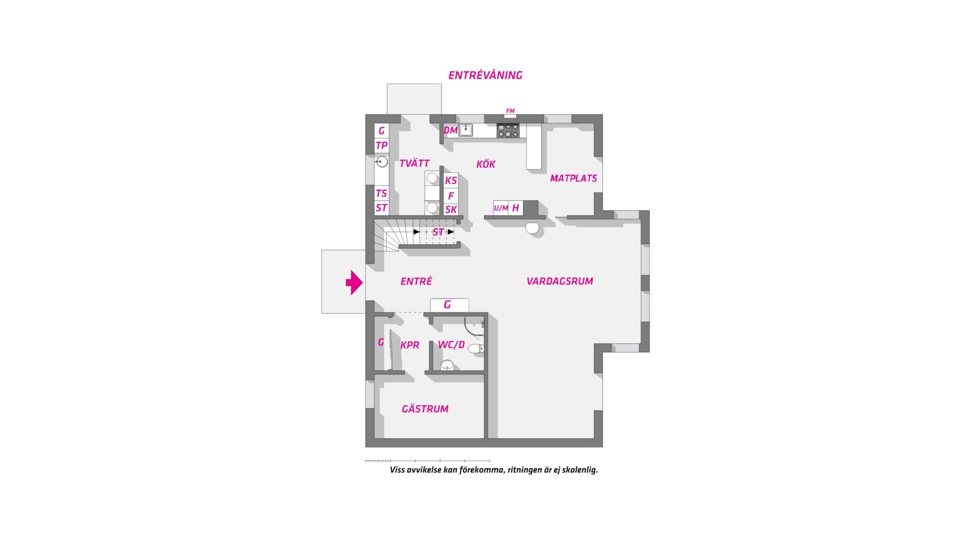 Planlösning från Norbyvägen 125, Såld i Norby, Uppsala
