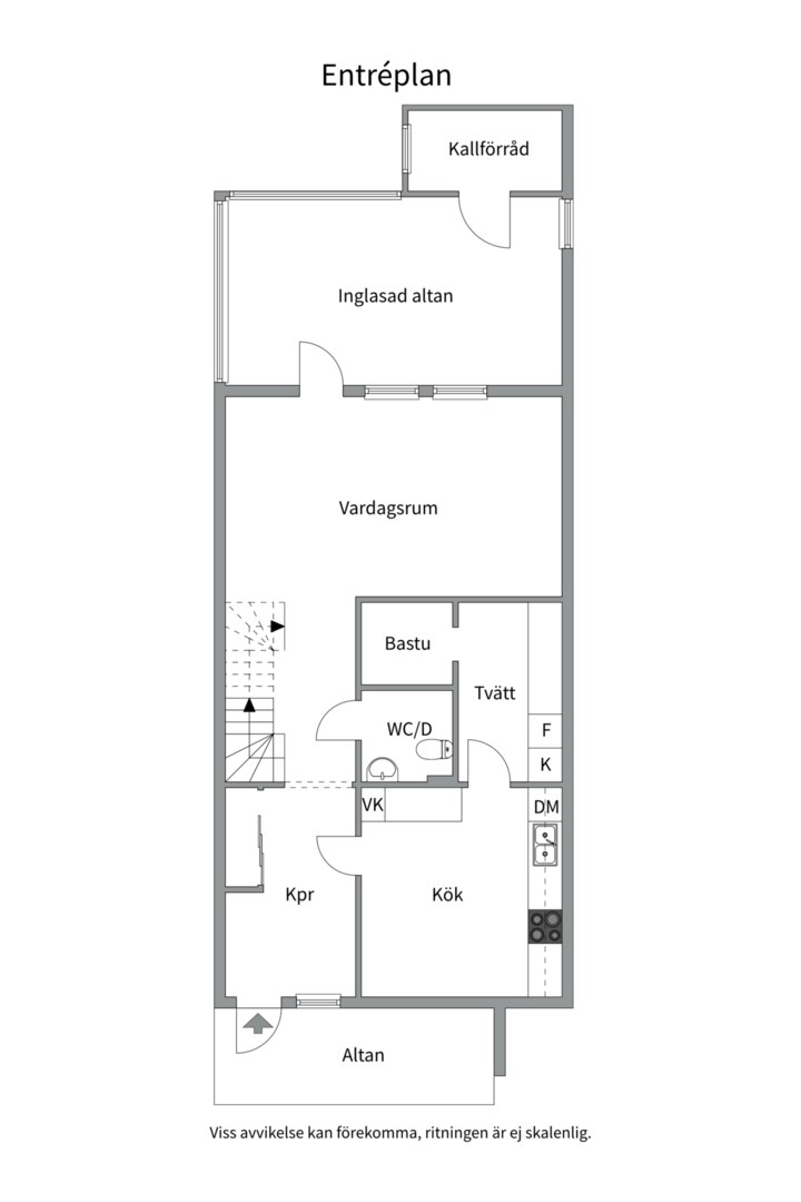 Planlösning från Plommonvägen 127, Såld i Västra Ängby, Knivsta