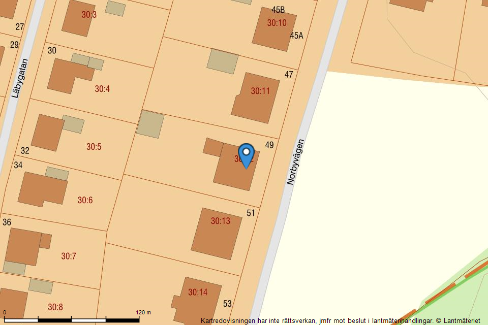 Bostadsbild från Norbyvägen 49, Såld i Kåbo, Uppsala