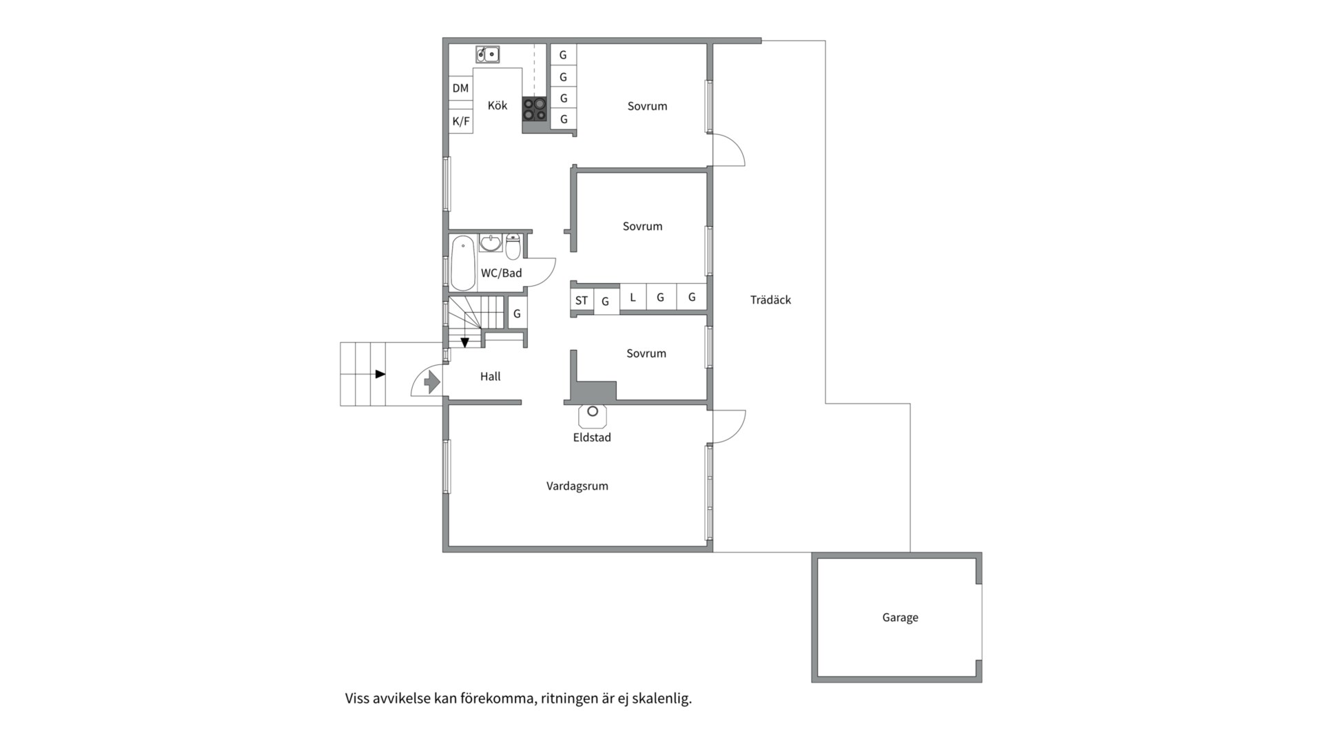 Bostadsbild från Lönnviksvägen 2, Såld i Sunnersta, Uppsala