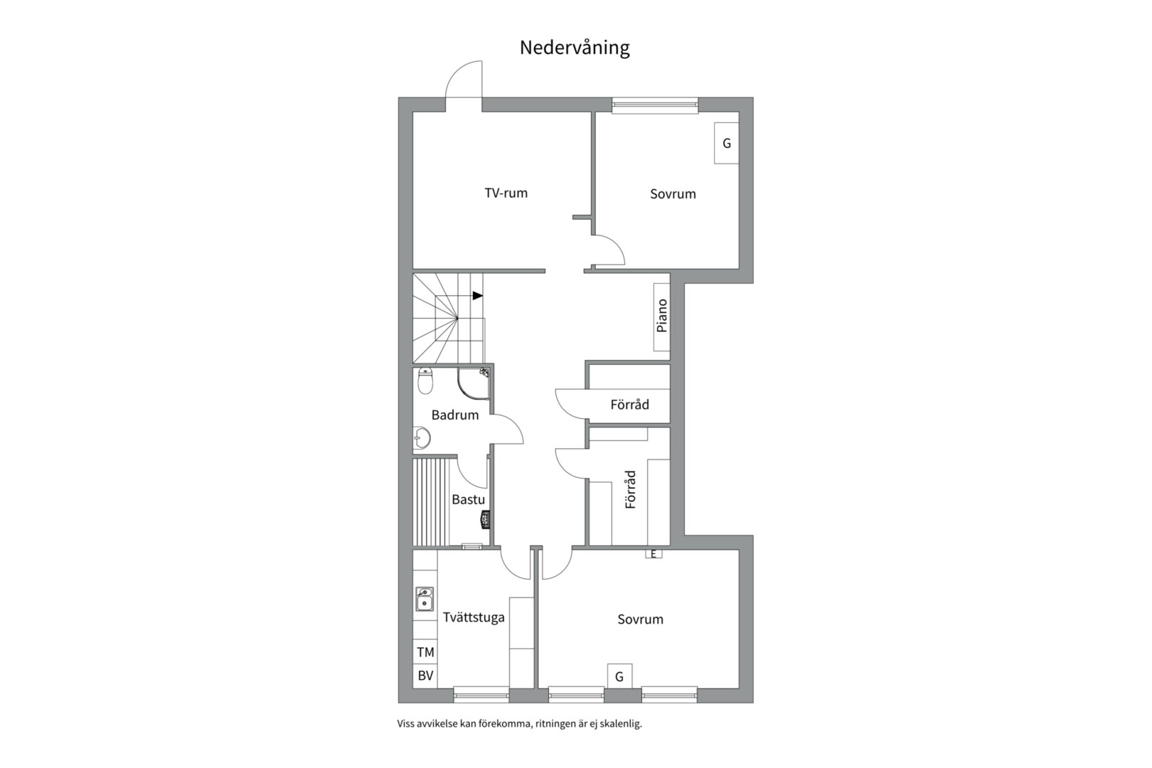 Planlösning från Svankärrsvägen 17B, Såld i Sunnersta, Uppsala