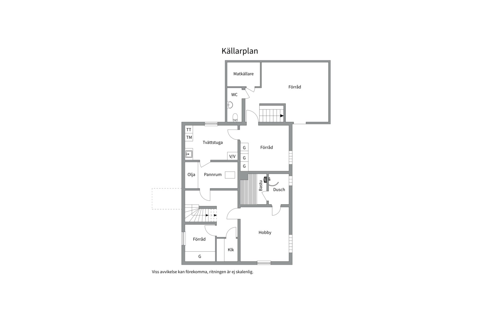 Planlösning från Södra Parkvägen 6B, Såld i Norby, Uppsala