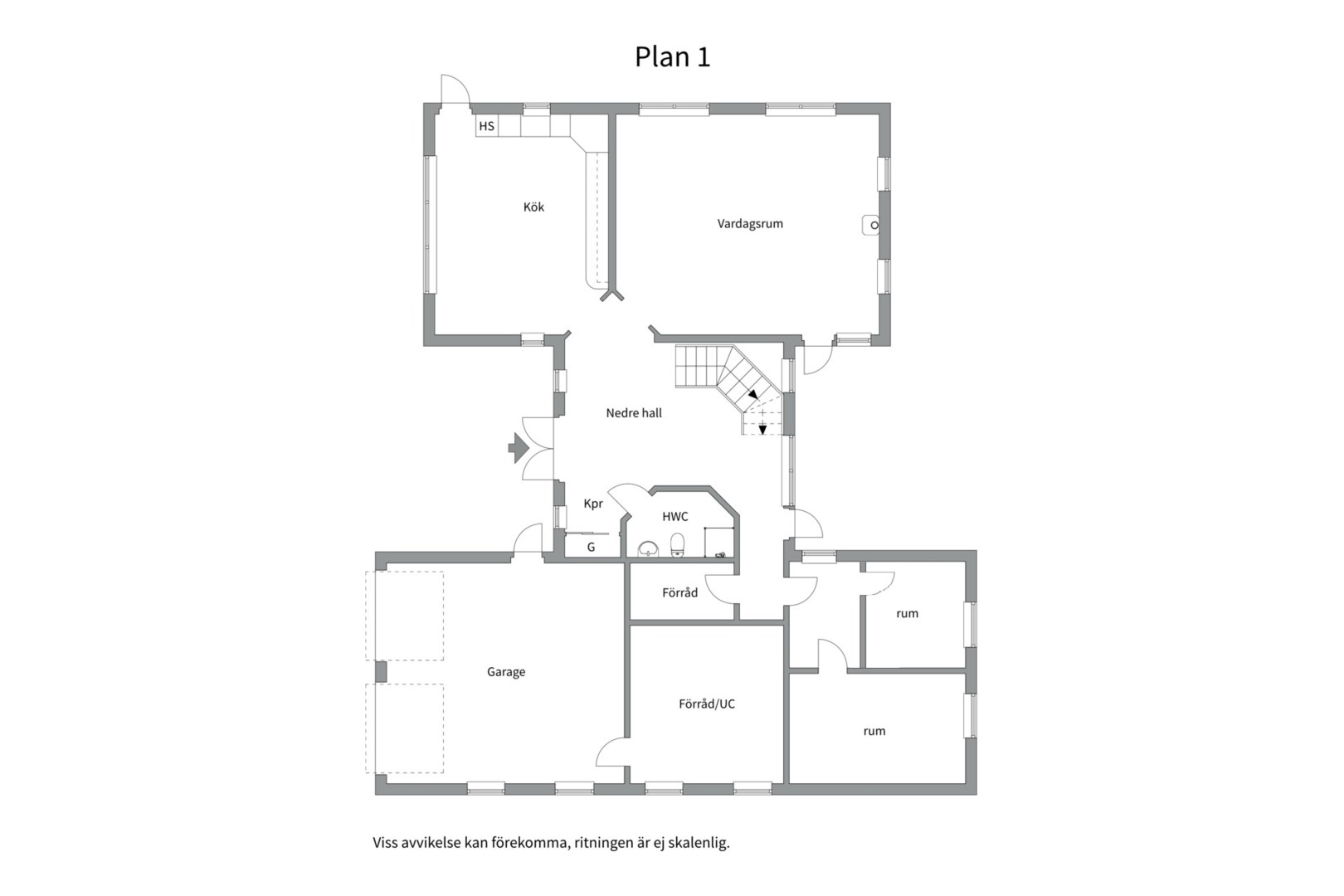 Planlösning från Norrtorpsvägen 38, Såld i Gottsunda-gipen/Södra Gottsunda, Uppsala