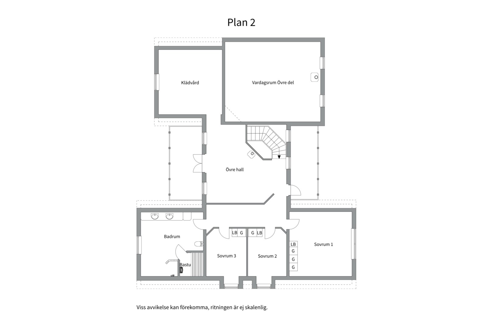 Planlösning från Norrtorpsvägen 38, Såld i Gottsunda-gipen/Södra Gottsunda, Uppsala