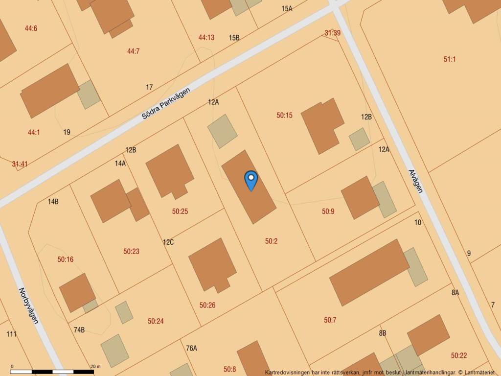 Bostadsbild från Södra Parkvägen 12A, Såld i Norby, Uppsala