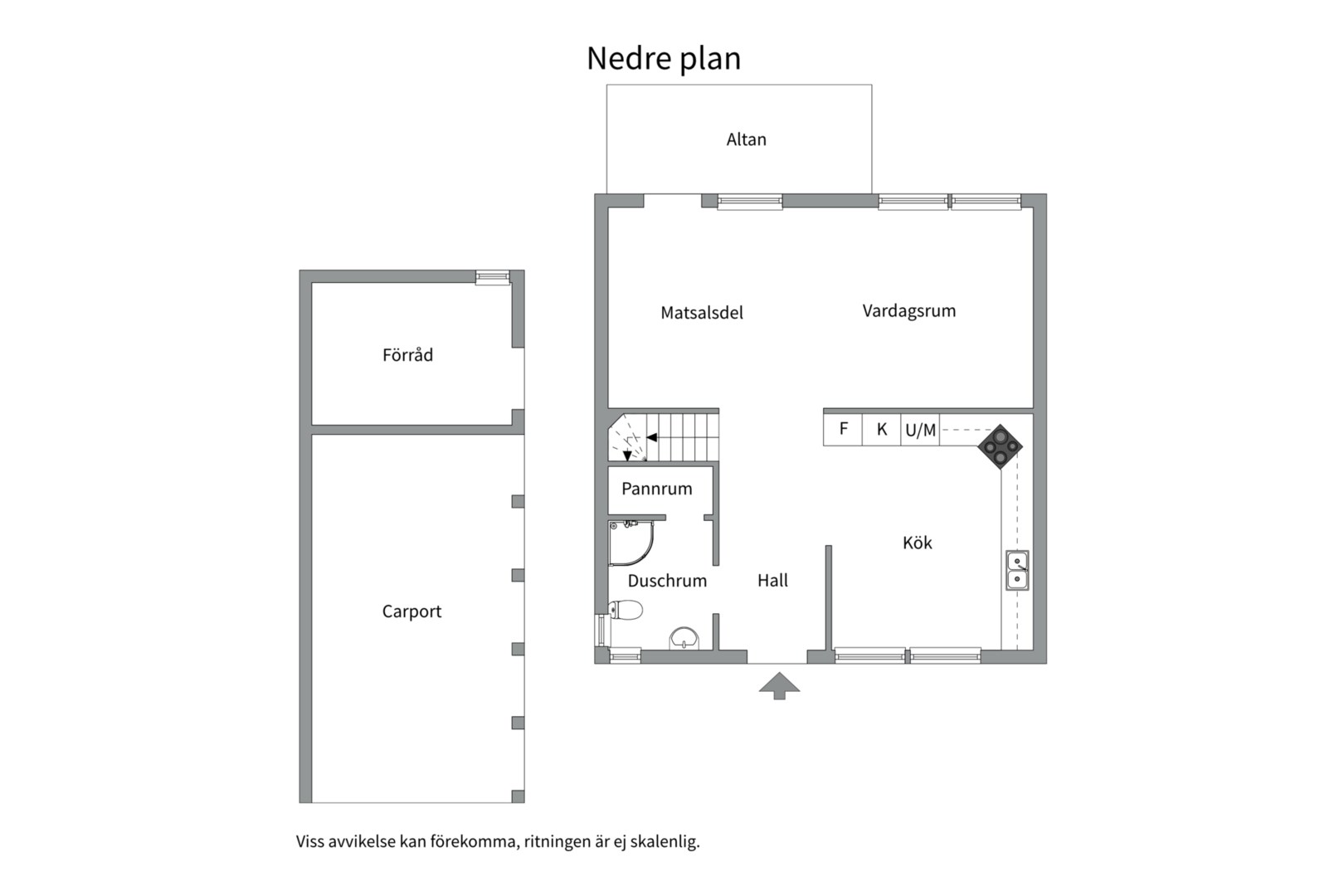 Planlösning från Rubinvägen 3, Såld i Herrhagen, Uppsala