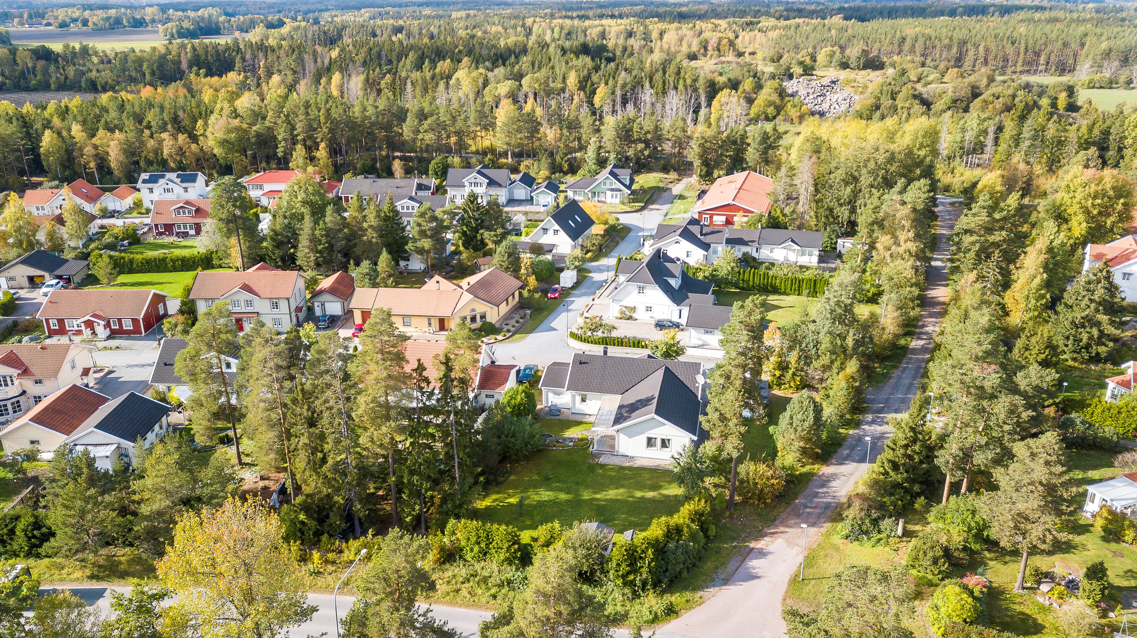Bostadsbild från Stenhuggarvägen 2, Kommande i Herrhagen, Uppsala